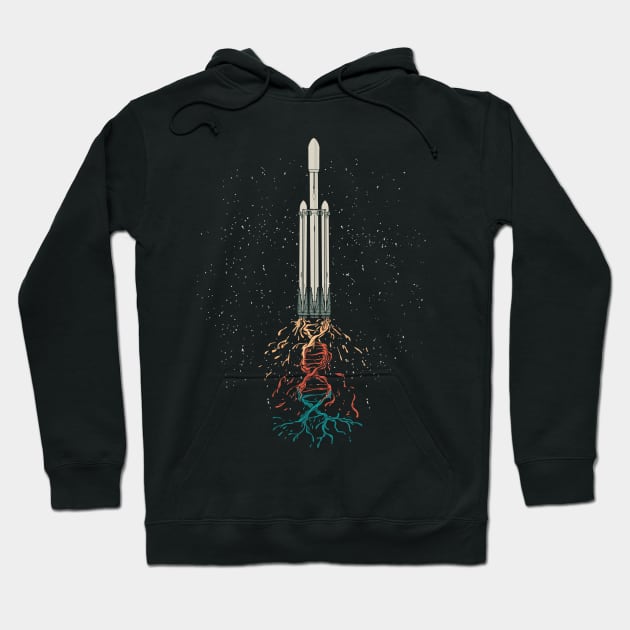 Space Rocket Hoodie by LR_Collections